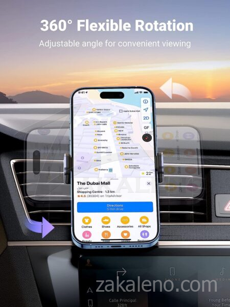 Стойка Ugreen за кола за телефон, към радиатор/въздуховод
