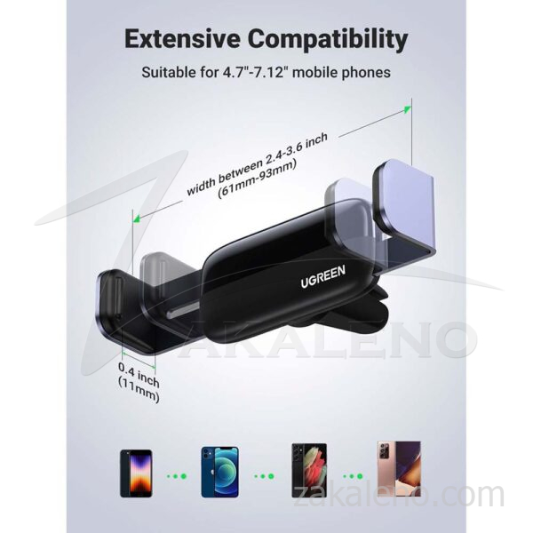 Стойка Ugreen за кола за телефон, към радиатор/въздуховод