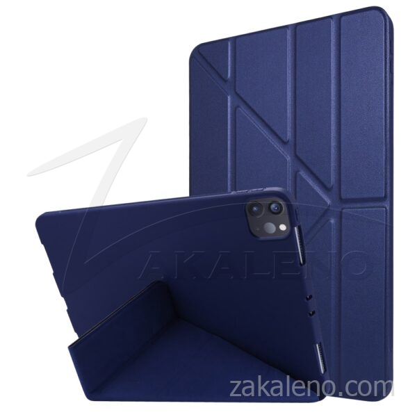 Кожен калъф за Apple iPad Pro 12.9 2020, оригами