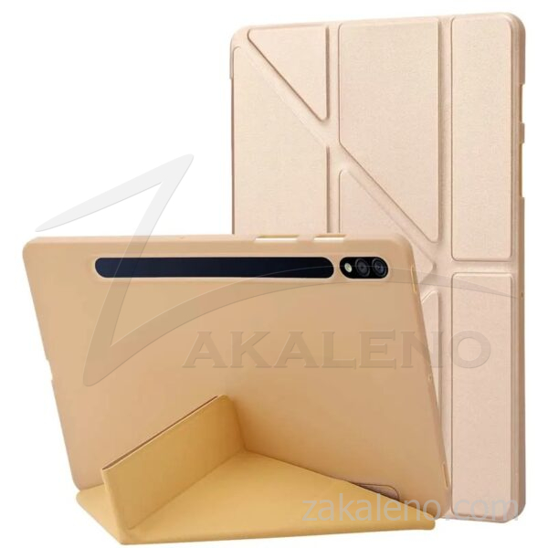 Кожен калъф за Samsung Galaxy Tab S7+ (S7 Plus), оригами