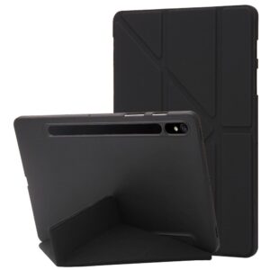 Кожен калъф за Samsung Galaxy Tab S9 FE, оригами