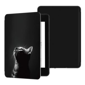 Кожен калъф за Kindle Paperwhite 2024 7" - Самотна котка
