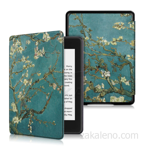 Кожен калъф за Amazon Kindle Paperwhite 2024 7″ – Бадемово дърво