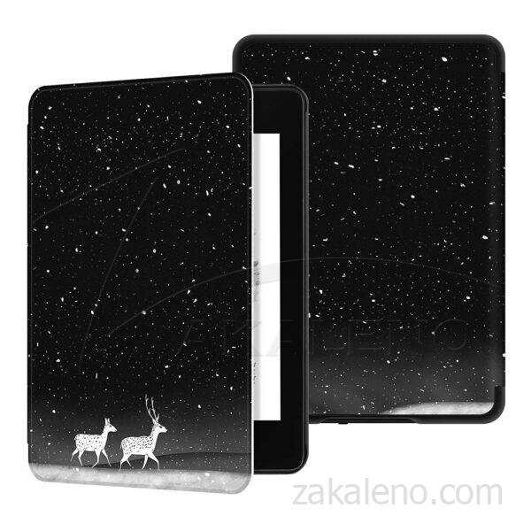 Кожен калъф за Amazon Kindle Paperwhite 2024 7″ – Непрогледна нощ