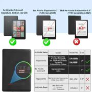 Кожен калъф за Amazon Kindle Paperwhite 2024 7″ – Лавандулово поле