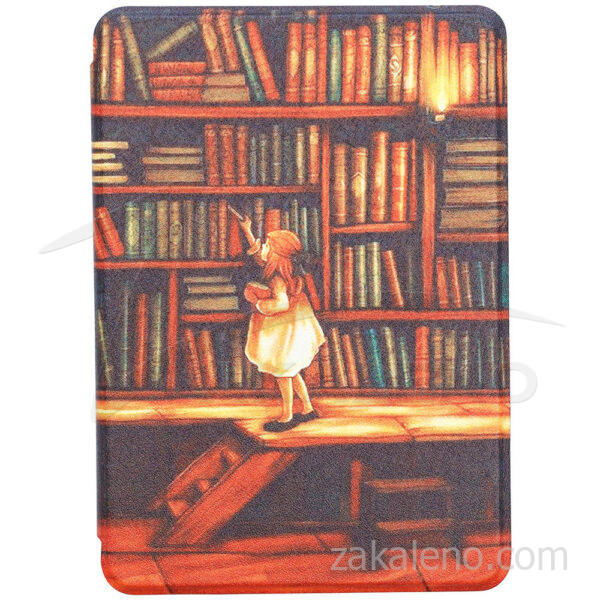 Кожен калъф за Kindle Colorsoft – Библиотека