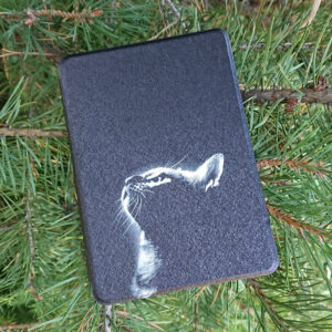 Кожен калъф за Kindle Colorsoft - Самотна котка