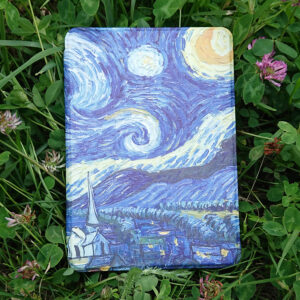 Кожен калъф за Kindle Colorsoft - Звездна нощ