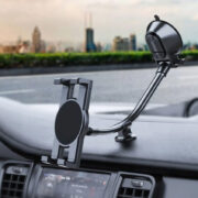 Подсилена стойка за таблет/телефон за кола, към предно стъкло/табло
