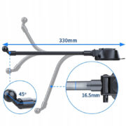 Подсилена стойка за таблет/телефон за кола, към предно стъкло/табло